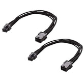 Cable Matters 2-Pack 6 Pin PCIe Extension Cable 10 Inches (PCIe to PCIe Power Extension)