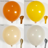 Boho Balloon Arch Kit: Orange, Yellow, White - 136 Piece Garland