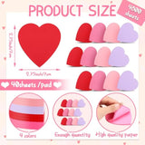4800 Sheets Heart Shaped Sticky Notes 120 Pads Pink Sticky Notes Bulk 4 Colors Self Adhesive Notepads Memo For Office Back To School Kids Girls Women Gift