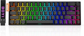 66Pro-Flash Aluminum Magnetic Switch Gaming Keyboard,Tmr/He Keyboard Gaming 65% Hall Effect,Rgb Hotswap 0.01Mm Hyper-Fast 8K Hz Polling Rate,Pbt Side Printed Keycaps Mechanical Keyboard With Knob