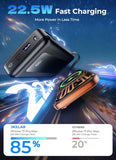 Portable Charger, 50000mAh Travel Camping Essential Power Bank with Built-in Cables, PD 22.5W Fast Charging, Large Capacity Portable Phone Charger