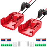 2 Packs Power Wheels Adapter For Milwaukee M18 Battery+2 Packs Power Wheels Adapter For Dewalt 20V Battery