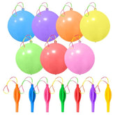 36Pcs Punch Balloons Heavy-Duty Kids Party Favors Assorted Colors with Bands