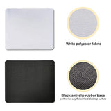 Sublimation Mouse Pad Blank Rectangular Blanks 12 Pcs For Sublimation Transfer Heat Press Printing Crafts 24X20X0.2Cm White