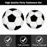 Soccer Party Plates and Napkins Set: Serves 24