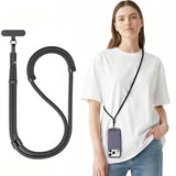 3-In-1 Phone Lanyard For Crossbody, Neck & Wrist, Adjustable Anti Theft Phone Strap With Tether Tab & Loop Strap - Universal For Most Smartphones, Camera, Key - Travel Essentials