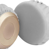 Geekria 2 Pairs Flex Fabric Headphones Ear Covers - Product Safety Certified - Washable & Stretchable Sanitary Earcup Protectors for On-Ear Headset, Sweat Pads for Gym, Gaming (S/Gray)