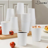 180 Count 12 Oz Paper Coffee Cups, Disposable Paper Coffee Cups For Hot Or Cold Drinks, 12 Ounce White Beverages Water Cups For Party, Picnic, Travel, Events