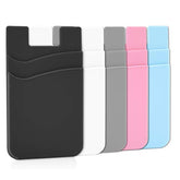 5-Pack Stick-On Phone Wallet Card Holder for iPhone Android Samsung