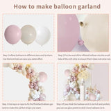 Fog Pink Sand White Boho Ballloons, 144Pcs Blush Beige White Pink Balloons For Girl Women Baby Shower Bride Shower Party Decorations……