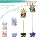 Adjustable Balloon Column Stand Kit (Set of 2): 9ft Metal Party Decor