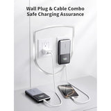 Portable Charger With Built In Cables 10000Mah, Power Bank For Iphone With Wall Plug, Travel Essential 22.5W Usb C Fast Charging Compact Battery Pack For Iphone16/15/14, Samsung, Ipad, Etc
