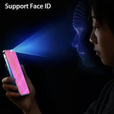 2 Pack Anti-Blue Privacy Tempered Glass For Samsung Galaxy S24 / S25 Anti-Spy Screen Protector Film Electroplated Gradient Colorful Support Finger Unlock 6.2 Inch