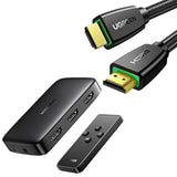 UGREEN HDMI Switch 3 in 1 Out 4K 30Hz Bundle with 4K HDMI Cable 6FT Braided 18