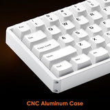 Mod68 8K Rapid Trigger Aluminum Gaming Keyboard Shine-Through Black Transparent Wired He Keyboard, Astroaim Switch