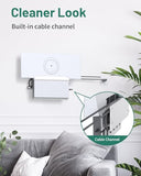 Starlink Gen3 Router Wall Mount, Aluminum Mesh Mounting Kit For V3 Rev4 & High Performance, Wall Holder Stand With Cable Manager Accessories, White