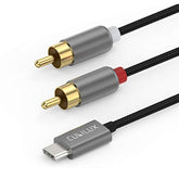 10ft USB C to RCA Audio Cable 192kHz 24-Bit DAC for Mac, iPhone, Samsung
