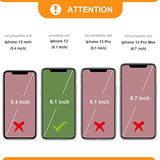 For Iphone 13 Wallet Case Compatible With Magsafe Wireless Charging, Rfid Blocking Magnetic Leather Case With Card Slots Holder Kickstand Detachable Wrist Strap 6.1 Inch (Brown)