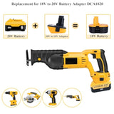 DCA1820 Adapter Compatible with 18V Battery Tools, Compatible with 20V Max Lithium Battery DCB203 DCB204 to 18V XRP NiCad NiMh Batteries DC9096