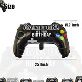 2 Pcs Video Game Controller Mylar Balloon Theme Party Boys Gaming Birthday Decorations