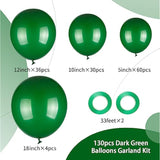 130Pcs Red Balloons Arch Kit, 18" 12" 10" 5" Different Sizes Pack Red