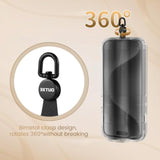 Phone Tether Tab Rotatable 360°, 4 Pack Phone Lanyard Patch For Phone Strap Compatible Iphone & Other Cell Phone (Black)