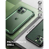 i-Blason Ares Case for iPhone 13 Pro 6.1 inch (2021 Release), Dual Layer Rugged Clear Bumper Case with Built-in Screen Protector (Green)