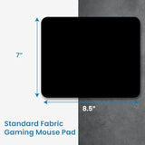 OTM Essentials Officially Licensed University of Connecticut Standard Fabric Mouse Pad, Desk Accessories, Standard Fabric Gaming Mouse Pad with Non-Slip Rubber Base, Huskies, Mascot Repeat