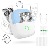 Mini Sticker Printer Portable Thermal Inkless Wireless Bluetooth Phone Printer With Ai Drawing,For Study Notes Pictures Photos Scrapbook Journal Sticky Label