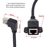 Left Angled 90 Degree 8P8C Ftp Stp Utp Cat6 Male To Female Lan Ethernet Networ