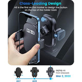 Car Phone Holder with Strong Suction Cup & Air Vent Clip, 360° Mount for iPhone