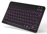 Backlit Bluetooth Keyboard Small Portable Wireless Keyboard Rechargeable Illuminated For Android Samsung Tablet Cell Phone Smartphone Ipad A16 11Th 10Th Generation Ipad Pro Air Mini Iphone (Black)