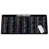 Linux Commands Long Linux Cheat Sheet Mouse Mat For Software Engineers Hackers And Programmers Software Computer Accessories Gamer Mouse Pad, Laptop Pad Mat Qdh