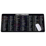 Linux Commands Long Linux Cheat Sheet Mouse Mat For Software Engineers Hackers And Programmers Software Computer Accessories Gamer Mouse Pad, Laptop Pad Mat Qdh