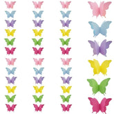 Yosawa 4 Pcs Large Paper Butterfly Banner Hanging Decorative, Curtain Hanging Paper Flower For Halloween Home Ceiling Decor Birthday Party Baby Shower Wedding Showcase Decoration?Zd/Colorful?