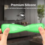 Fintie Protective Case for 2023 TCL RC813 FMB1 / RC902V FMR1 / RC923 Voice Remote, Light Weight Anti Slip Shockproof Silicone Cover for TCL Q6 Q7 QM8 S4 S3 Series Google TV Remote Control, Green Glow