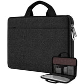 Laptop Case 13.3-14 Inch Briefcase Handbag, Water-Resistant And Shockproof Computer Sleeve Compatible With Macbook Pro 14", Mac Air/Pro 13.3" And 13"-14" Notebooks Chromebooks,Black