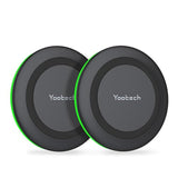 2-Pack 10W Wireless Charging Pad Fast Charge for iPhone, Samsung, AirPods Pro 2