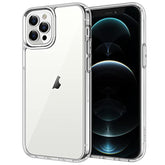 Jetech Case For 12 Pro Max 6.7-Inch, Non-Yellowing Shockproof Phone Bumper Cover, Anti-Scratch Clear Back (Clear)