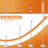Balloon Arch Stand Kit, 2In1 Metal Balloon Column Arch With Weighted Water Bag For Birthday, Graduation Ceremony, Baby Baptism, Wedding, Engagement , Various Festival Party Decoration