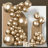 85pcs Chrome Gold Balloon Garland Kit Metallic Balloons in 18" 12" 10" 5"
