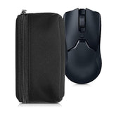 kwmobile Neoprene Case Compatible with Universal Gaming Mouse - Case for Mouse Soft Pouch Carry Bag - Black