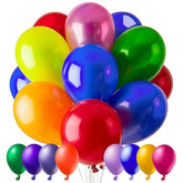 100 Pcs Assorted 12 Inch Latex Balloons - Bulk for Parties & Events