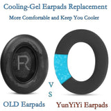 Cooling Gel Replacement Ear Pads Compatible With Bose 700 Nc700 Headphones Earpads Cushions With Ice Silk Fabric High Density Noise Memory Foam, Added Thickness