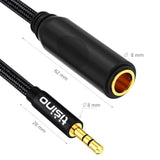 1/4 To 3.5Mm Adapter, 1/4" Female To 1/8" Male Stereo Audio Adapter For Headphone, Amplifiers, Guitar, Amp Etc. - 1Ft/30Cm