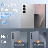 JETech Front Privacy Screen Protector for Samsung Galaxy Z Fold 7 2025, Anti-Spy Tempered Glass Film with Easy Installation Tool, Case-Friendly, 2-Pack