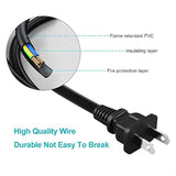 XFXMTJJ Replacement AC Power Cord Lead Cable Compatible with Jensen CD-475 Portable CD Player AM/FM Stereo Radio