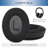 Ear Pads Cushions Replacement For Bose Qc35 Ii Qc35, Earpads For Bose Quietcomfort 35Ii 35 Headphones With Protein Leather Noise Isolation Memory Foam (Cooling Gel Black)