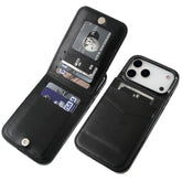 Compatible With Iphone 17 Pro Max Case Wallet With Credit Card Holder, Flip Premium Leather Magnetic Clasp Kickstand Heavy Duty Protective Cover For Iphone 17 Pro Max 6.9 Inch (Black)