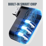 Usb Port Splitter, 3 Port Usb 2.0 Expander Splitter [90°/180° Degree Rotatable
